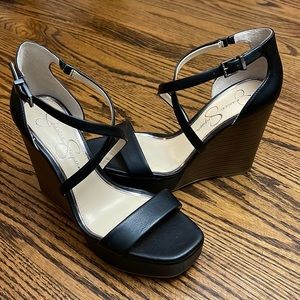 Jessica Simpson Black 4.5 inch Wedge | Samira2 size 7 women